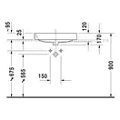 Раковина Duravit Happy D.2 60х46 см (шлифованная) (2315600000) фото 2 Aquada.com.ua