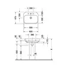 Раковина Duravit Happy D. 2 60х47,5 см (без отв. под смеситель) (2316600060) фото 2 Aquada.com.ua