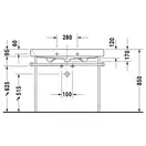 Раковина Duravit Happy D.2 100х50,5 см (без отв. под смеситель) (2318100060) фото 3 Aquada.com.ua