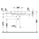 Раковина Duravit Happy D.2 65х50,5 см (с 1 отв. под смеситель, шлифованная) (2318650027) фото 3 Aquada.com.ua