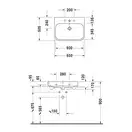 Раковина Duravit Happy D.2 65х50,5 см (без отв. под смеситель) (2318650060) фото 4 Aquada.com.ua