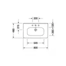Раковина Duravit DuraStyle 80х48 см (2320800000) фото 3 Aquada.com.ua