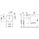 Раковина накладная на столешницу Duravit Cape Cod Ø 48 см (2328480000) фото 3 Aquada.com.ua