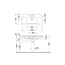Раковина для мебели Duravit P3 Comforts 1050 х 495 мм (2332100000) фото 3 Aquada.com.ua