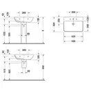 Раковина подвесная Duravit Me by Starck 65 х 49 см (2335650000) фото 2 Aquada.com.ua