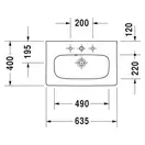Раковина для мебели Duravit DuraStyle 63,5 х 40 см (2337630000) фото 2 Aquada.com.ua