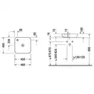 Раковина накладная на столешницу Duravit Cape Cod 46 х 46 см (2340460000) фото 4 Aquada.com.ua