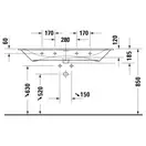 Раковина мебельная Duravit Viu 123 х 49 см, с 1 отверстием под смеситель (2344120000) фото 5 Aquada.com.ua