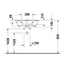 Раковина мебельная Duravit Viu 63 х 49 см (2344630000) фото 4 Aquada.com.ua
