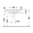 Раковина мебельная Duravit Viu 73 х 49 см (2344730000) фото 4 Aquada.com.ua