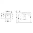 Раковина накладная на столешницу Duravit Vero Air 50 х 38 см (2352500000) фото 2 Aquada.com.ua