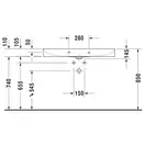 Раковина накладная на столешницу Duravit DuraSquare 100 х 47 см (2353100041) фото 3 Aquada.com.ua