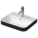 Раковина накладная на столешницу Duravit Happy D.2 Plus 50 х 40 см, белый/антрацит матовый (2360506100) фото 1 Aquada.com.ua