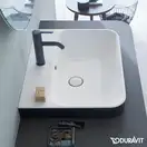 Раковина накладная на столешницу Duravit Happy D.2 Plus 50 х 40 см, белый/антрацит матовый (2360506100) фото 3 Aquada.com.ua