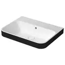 Раковина накладная на столешницу Duravit Happy D.2 Plus 60 х 46 см, белый/антрацит матовый (2360606160) фото 1 Aquada.com.ua