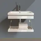 Декоративное обрамление для раковины Duravit 2nd Floor (2F640708585) фото 1 Aquada.com.ua