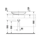 Раковина накладная на столешницу Duravit DuraStyle 60 х 38 см (349600000) фото 3 Aquada.com.ua