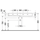Раковина для мебели Duravit Vero 120 х 47 см (454120027) фото 3 Aquada.com.ua