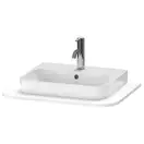 Консоль с 1 одним вырезом Duravit Happy D.2 Plus 65 х 48 см, белый шелковисто-матовый лак (HP031B03636) фото 1 Aquada.com.ua