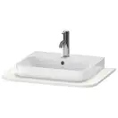 Консоль с 1 одним вырезом Duravit Happy D.2 Plus 65 х 48 см, скавдинавский белый шелковисто-матовый лак (HP031B03939) фото 1 Aquada.com.ua