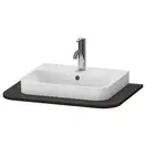 Консоль с 1 одним вырезом Duravit Happy D.2 Plus 65 х 48 см, орех брашированный (HP031B06969) фото 1 Aquada.com.ua
