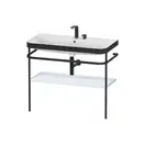 Раковина c-bonded с напольной металлической консолью Duravit Happy D.2 Plus 97,5 х 49 см (HP4738E9797) фото 1 Aquada.com.ua