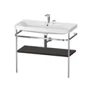 Раковина c-bonded с напольной металлической консолью Duravit Happy D.2 Plus 97,5 х 49 см (HP4838E6969) фото 1 Aquada.com.ua