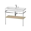 Раковина c-bonded с напольной металлической консолью Duravit Happy D.2 Plus 97,5 х 49 см (HP4838E7171) фото 1 Aquada.com.ua