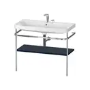 Раковина c-bonded с напольной металлической консолью Duravit Happy D.2 Plus 97,5 х 49 см (HP4838E9898) фото 1 Aquada.com.ua