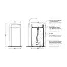 Раковина напольная Flaminia Monoroll Bianco/Nero Ø44 х h85 см (MR44C/BIANCO/NERO) фото 3 Aquada.com.ua