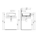Раковина накладная на столешницу Flaminia Roll Bianco/Platinum Ø44 х h17 см (RL44L/BIANCO/PLATINUM) фото 3 Aquada.com.ua
