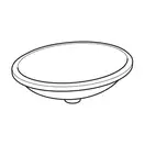 Geberit VARIFORM умывальник встраиваемый под столешницу, овальный, 50*40см, без отверстия, без перелива (500.755.01.2)