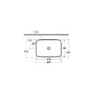 Раковина накладная на столешницу Globo Relais 60х41 см (RE060.BI) фото 3 Aquada.com.ua