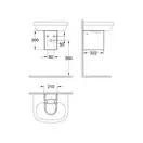 GROHE Полупьедестал для раковины EURO CERAMIC (39201000) фото 5 Aquada.com.ua