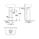 GROHE Пьедестал для раковины BAU CERAMIC (39425000) фото 3 Aquada.com.ua