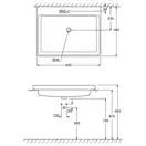 Раковина полувстраиваемая Grohe Cube Ceramic 60,5 х 49 см (3947900H) фото 2 Aquada.com.ua