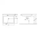 Умивальник накладний Grohe Cube 605х490 мм, білий (3947900H)