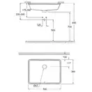 Раковина 50 вбудованого монтажу під стільницю Grohe Cube Ceramic 492х370 мм (3948000H)