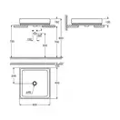 Раковина накладная на столешницу Grohe Cube Ceramic 40 х 40 см (3948200H) фото 2 Aquada.com.ua