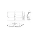 Раковина мебельная Kolo Traffic 90 х 48 см, без отверстия под смеситель, покрытие Reflex L91090900 (L91090900) фото 2 Aquada.com.ua