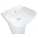 Раковина для підлоги Qtap Crow з донним клапаном QT0511G315W