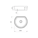 Ravak Moon 1C Раковина накладная, белая (XJN01300001)