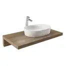Раковина накладная на столешницу Ravak Moon 2S 56 х 40 см (XJN01300003) фото 2 Aquada.com.ua