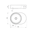 Раковина накладная на столешницу Ravak Moon 2S 56 х 40 см (XJN01300003) фото 5 Aquada.com.ua