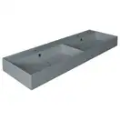 Раковина двойная Simas Agile 141 х 46 см, Cemento Matt (AG141DCEMENTO) фото 1 Aquada.com.ua