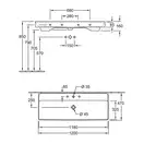 Раковина мебельная 120 х 47 см Villeroy & Boch Collaro (альпийский белый, с переливом) (4A33C501) фото 2 Aquada.com.ua
