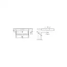Раковина Villeroy & Boch Memento 47х100 см (5133A5R1) фото 3 Aquada.com.ua