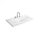 VILLEROY & BOCH LA BELLE умывальник 100*49см на 3 отв для тумбы А58410/20, 3 отверстия выбиты, белый альпин CeramicPlus (6124A1R1) фото 1 Aquada.com.ua