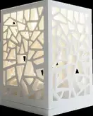 VOLLE Светильник декоративный ажурный 150*150*220мм каменный Solid surface (18-40-138) фото 1 Aquada.com.ua