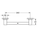 Поручень для ванної Grohe Essentials Cube New (40514001)